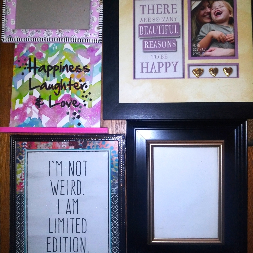 5 decorative pics/pic frames